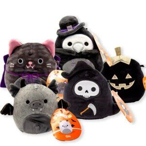 5" Halloween Squishmallows Lot of 5: Aldron, Gio, Otto, Paige, Xiomara Plush NWT